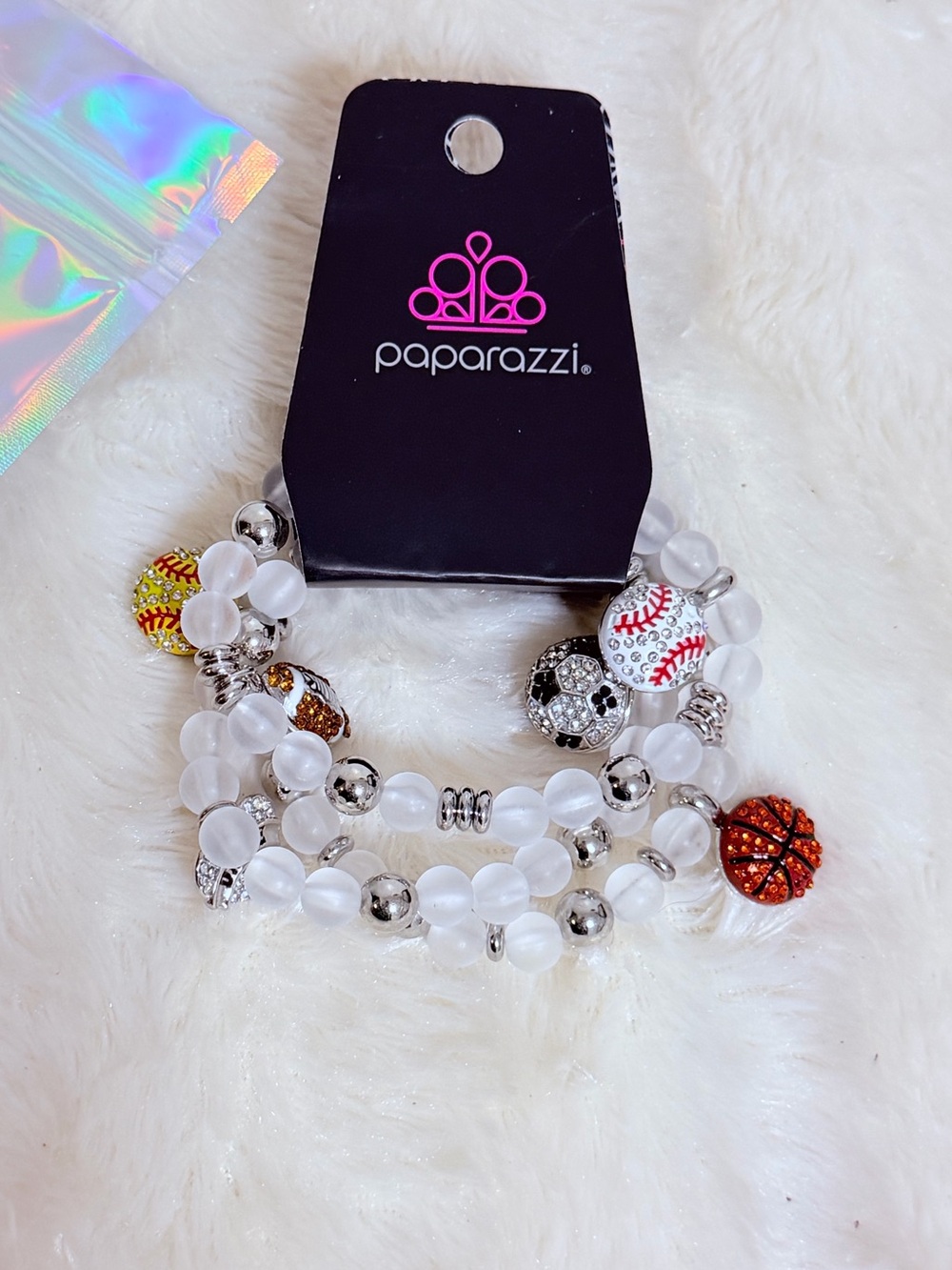 Paparazzi 🏈 Sports Fan Charm Bracelets 💎Empire EXCLUSIVE 🔥Multi Stretchy ~NWT